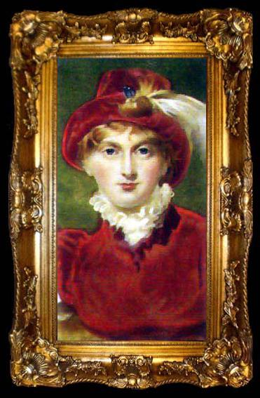 framed  Sir Thomas Lawrence Portrait of Caroline of Brunswick, ta009-2
